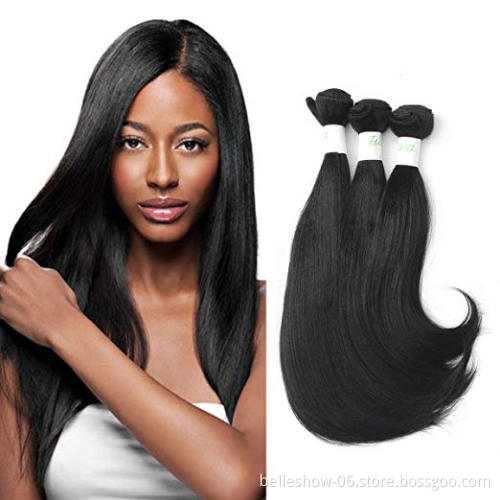 Hot sell  3 Bundles Yaki Curl Synthetic hair brazilian nature straight hairstyle synthetic hair bundles